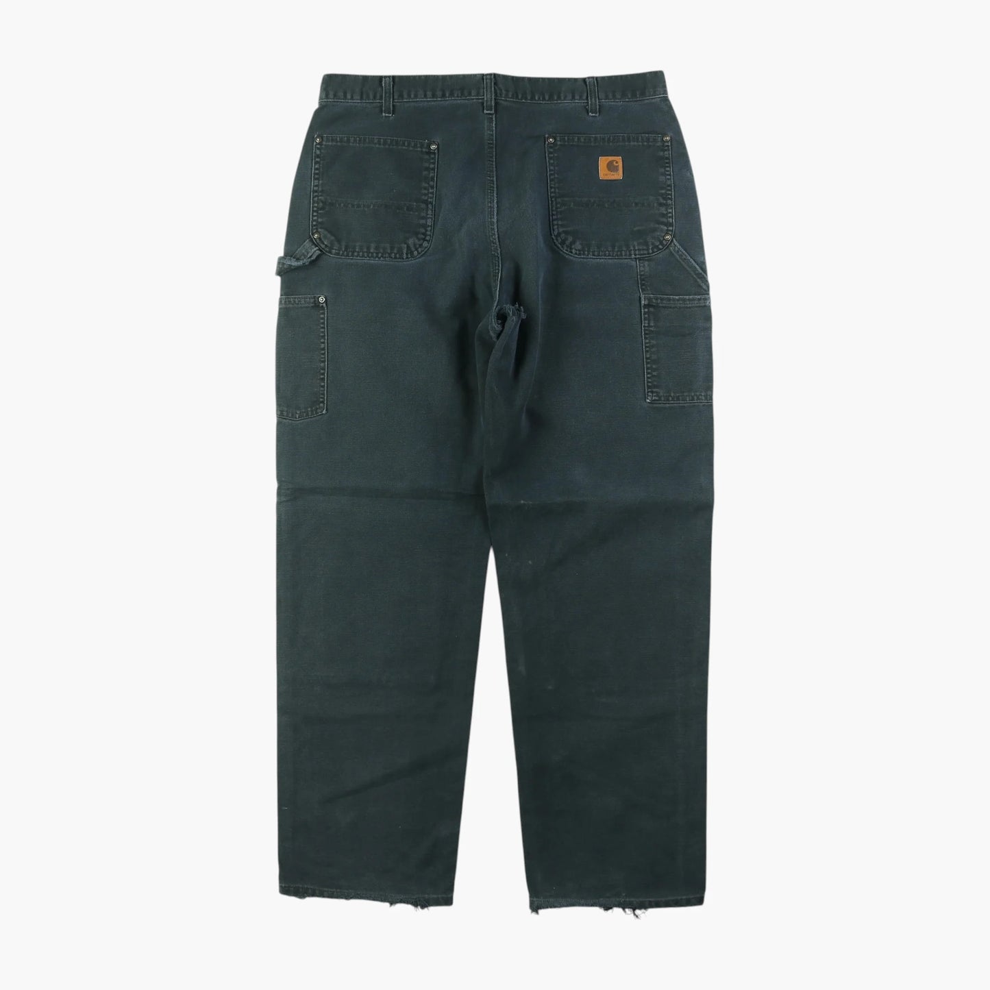 Vintage Double Knee Carpenter Pants - Black - 38/34