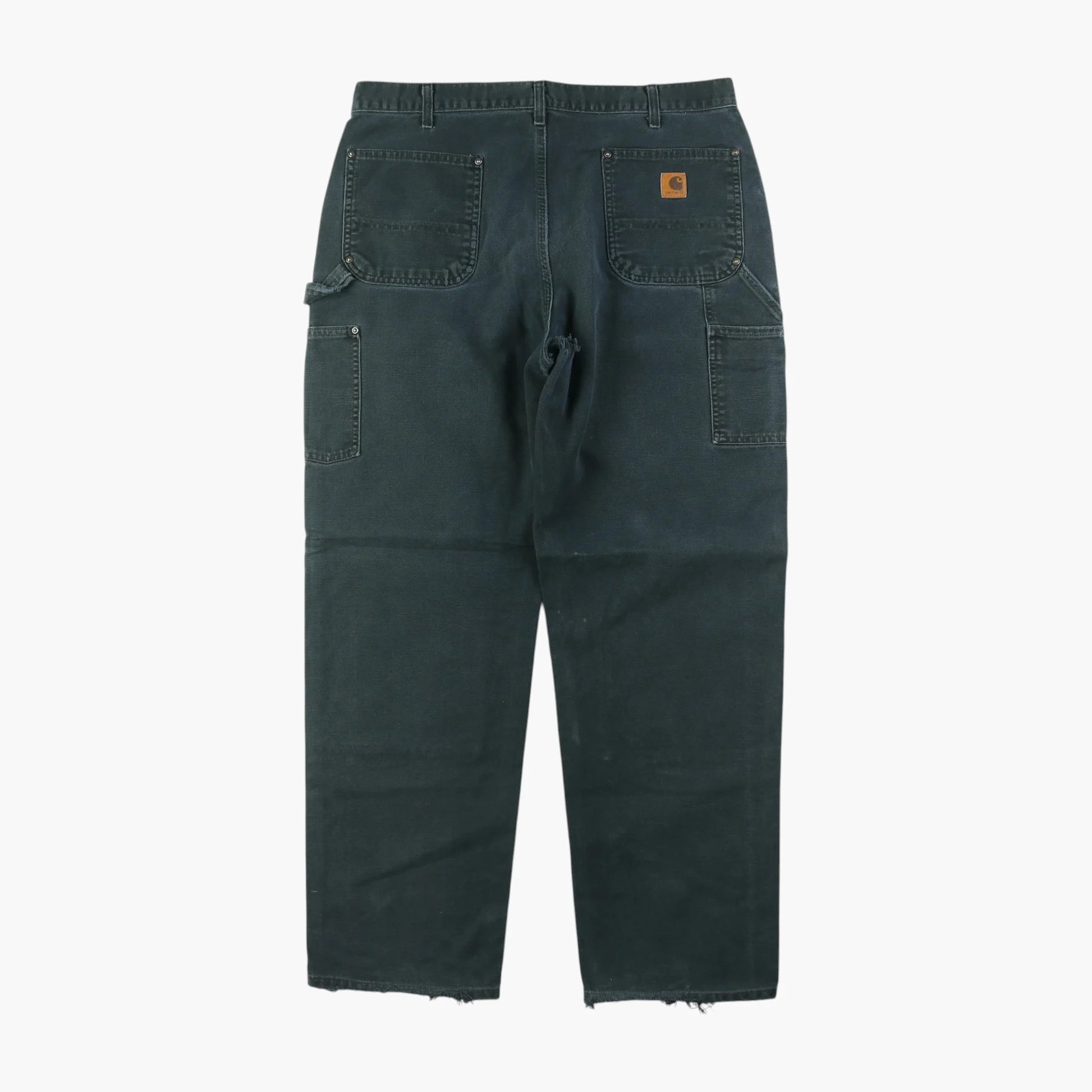 Vintage Double Knee Carpenter Pants - Black - 38/34