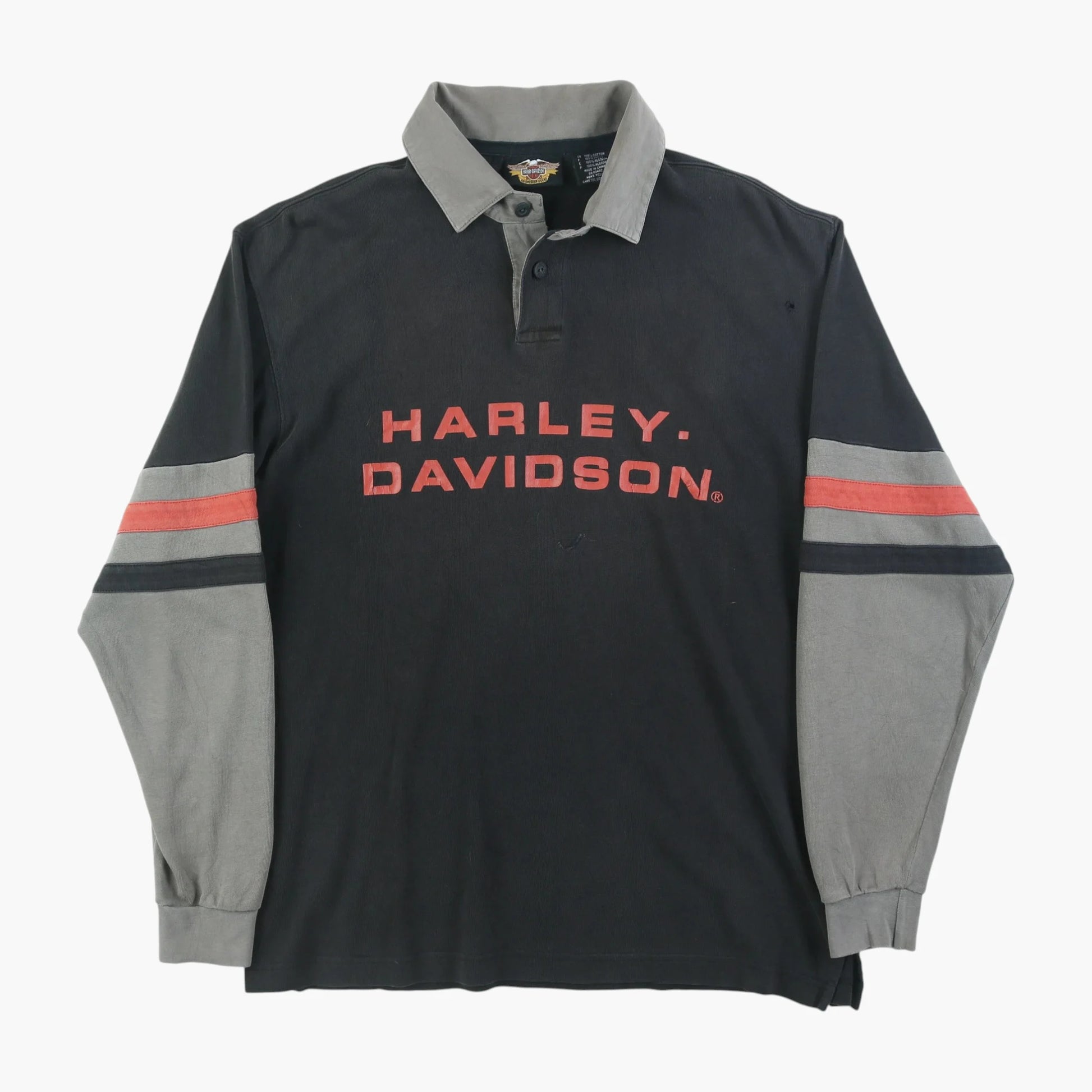 'Harley Davidson' Long Sleeve Polo