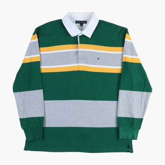 Tommy Hilfiger Rugby Shirt - Green Stripe
