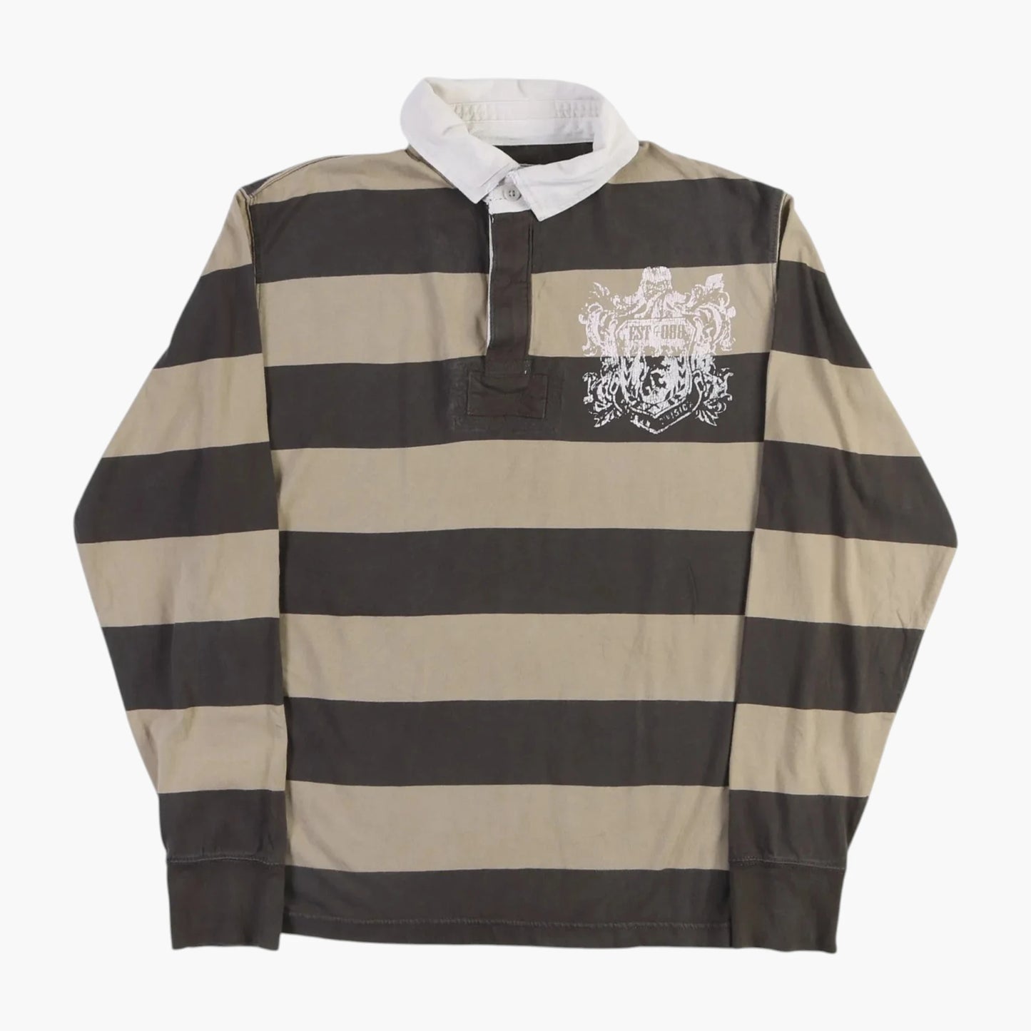Arizona Jean Co. Rugby Shirt - Brown Stripe