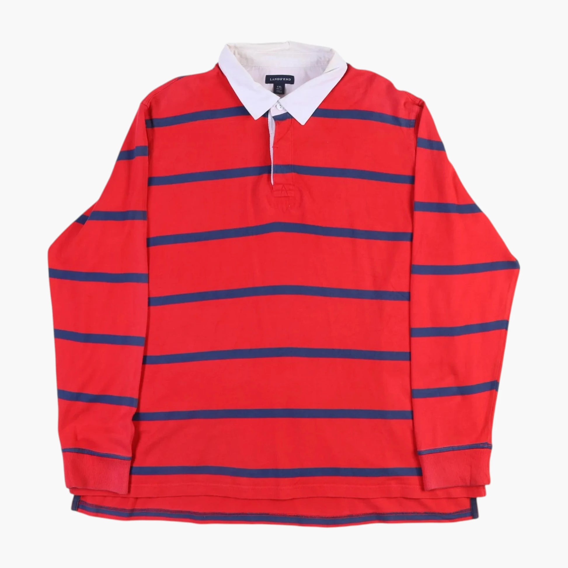 Lands' End Rugby Shirt - Red Stripe