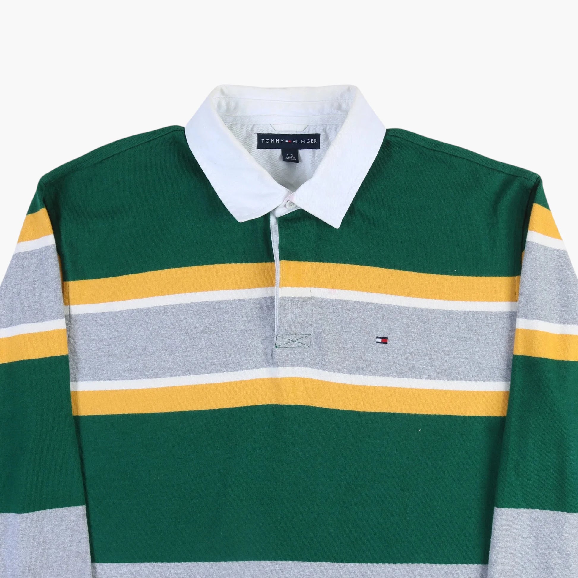 Tommy Hilfiger Rugby Shirt - Green Stripe