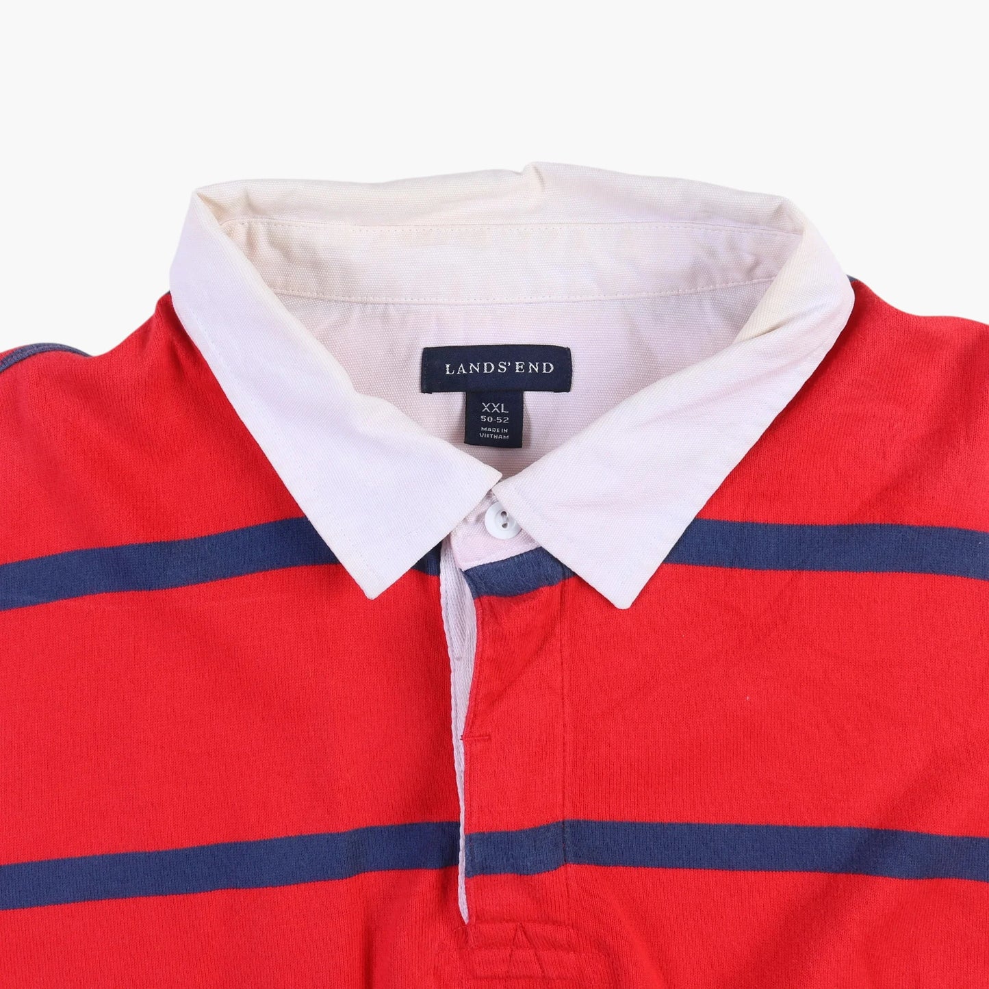 Lands' End Rugby Shirt - Red Stripe