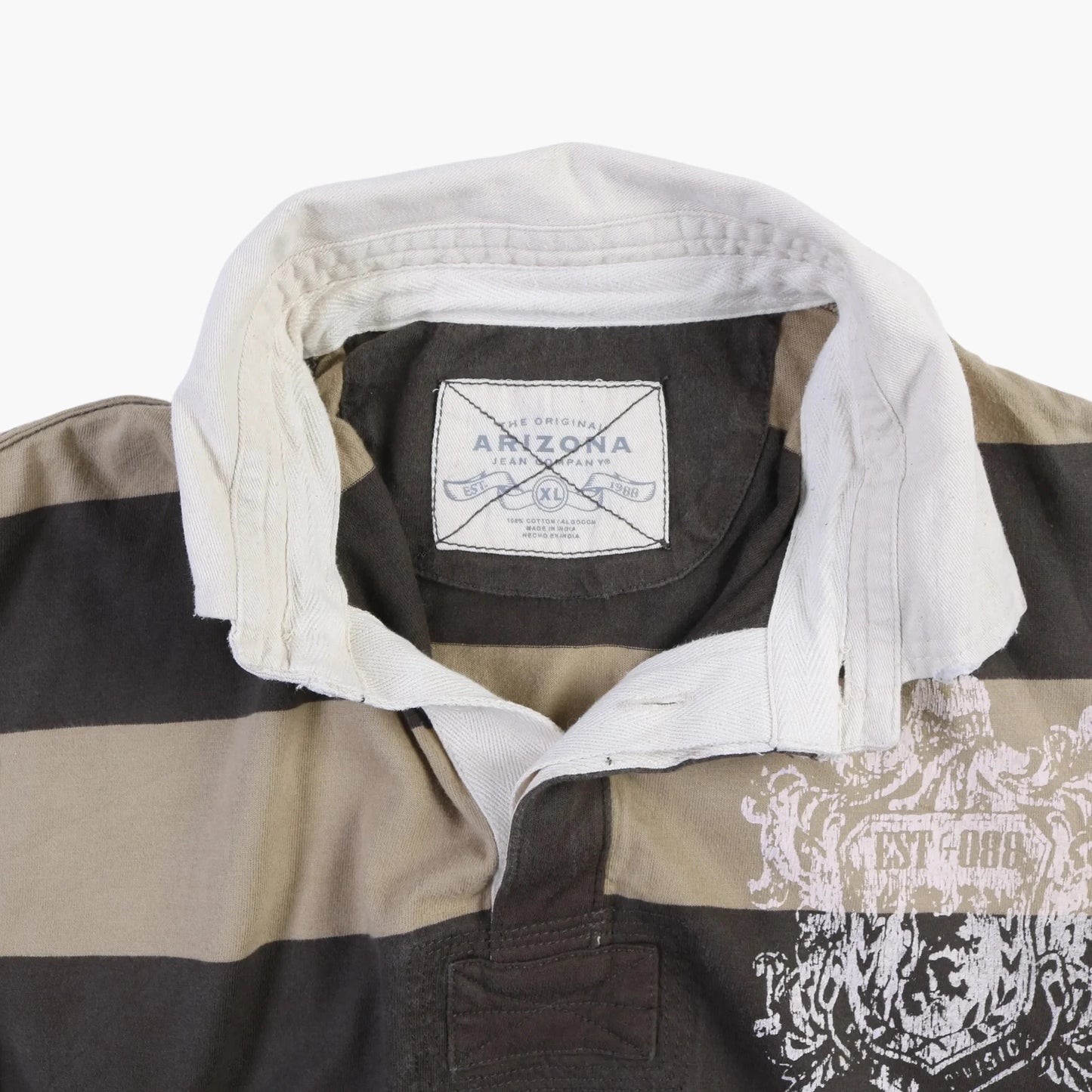 Arizona Jean Co. Rugby Shirt - Brown Stripe