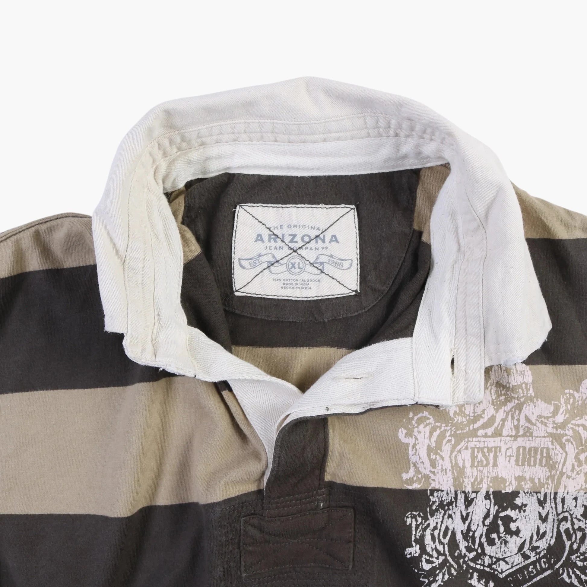 Arizona Jean Co. Rugby Shirt - Brown Stripe