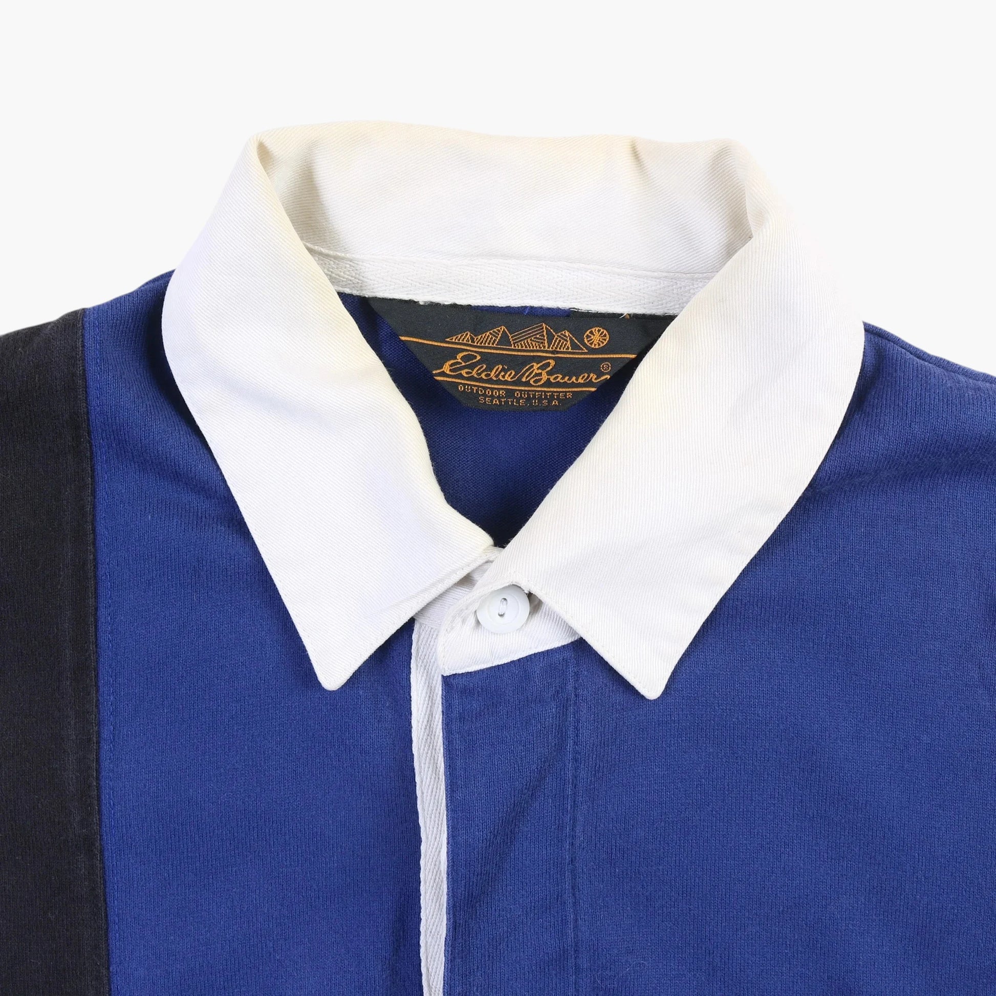 Eddie Bauer Rugby Shirt - Blue Stripe