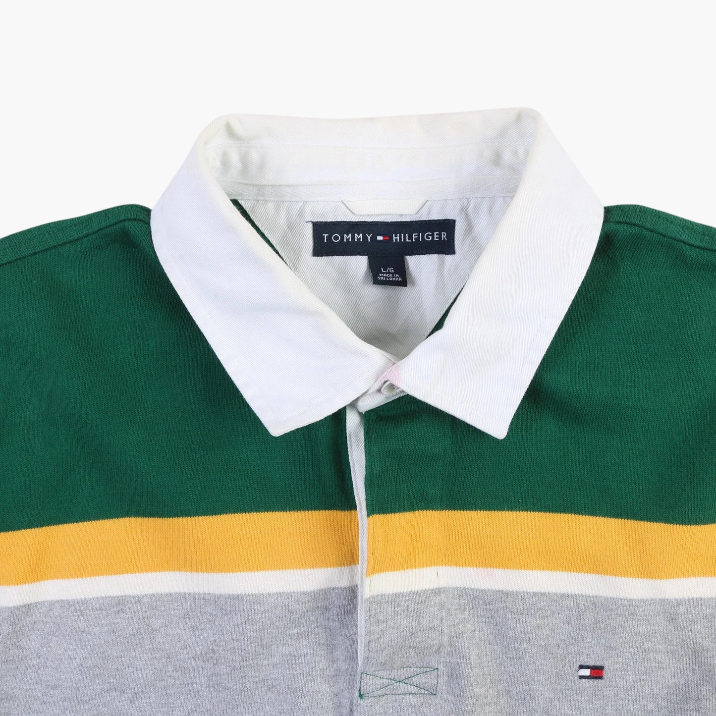 Tommy Hilfiger Rugby Shirt - Green Stripe