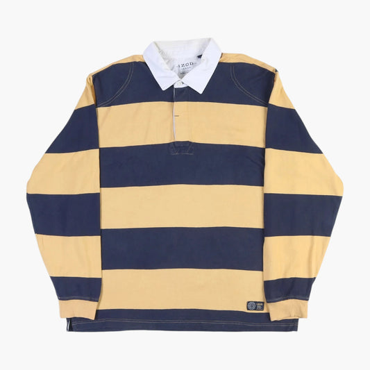 Izod Jeans Rugby Shirt - Yellow Stripe