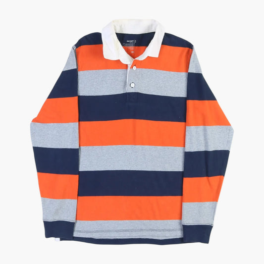 Old Navy Rugby Shirt - Orange Stripe