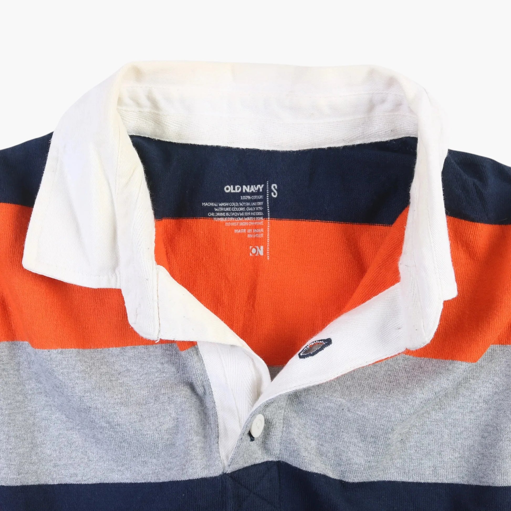 Old Navy Rugby Shirt - Orange Stripe