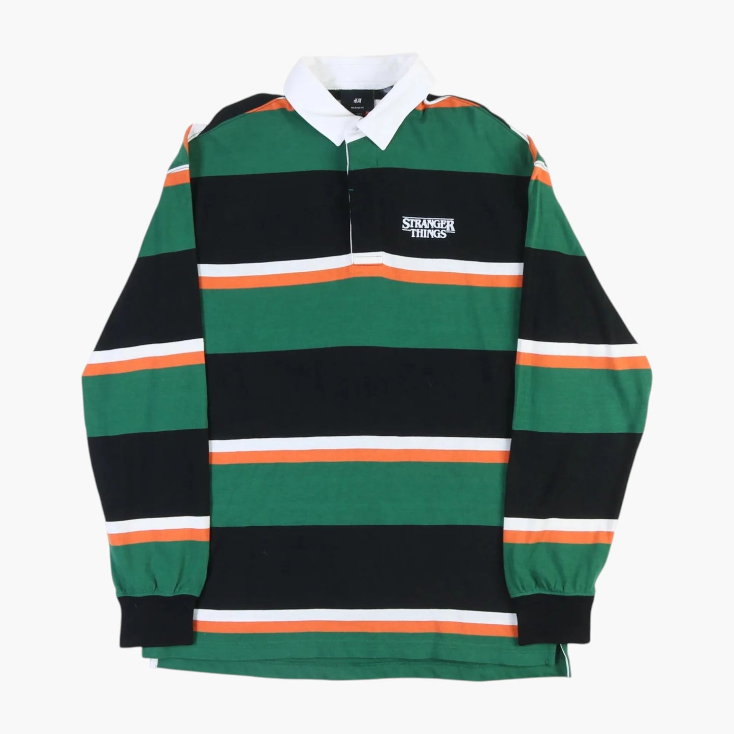 H&M Rugby Shirt - Green Stripe