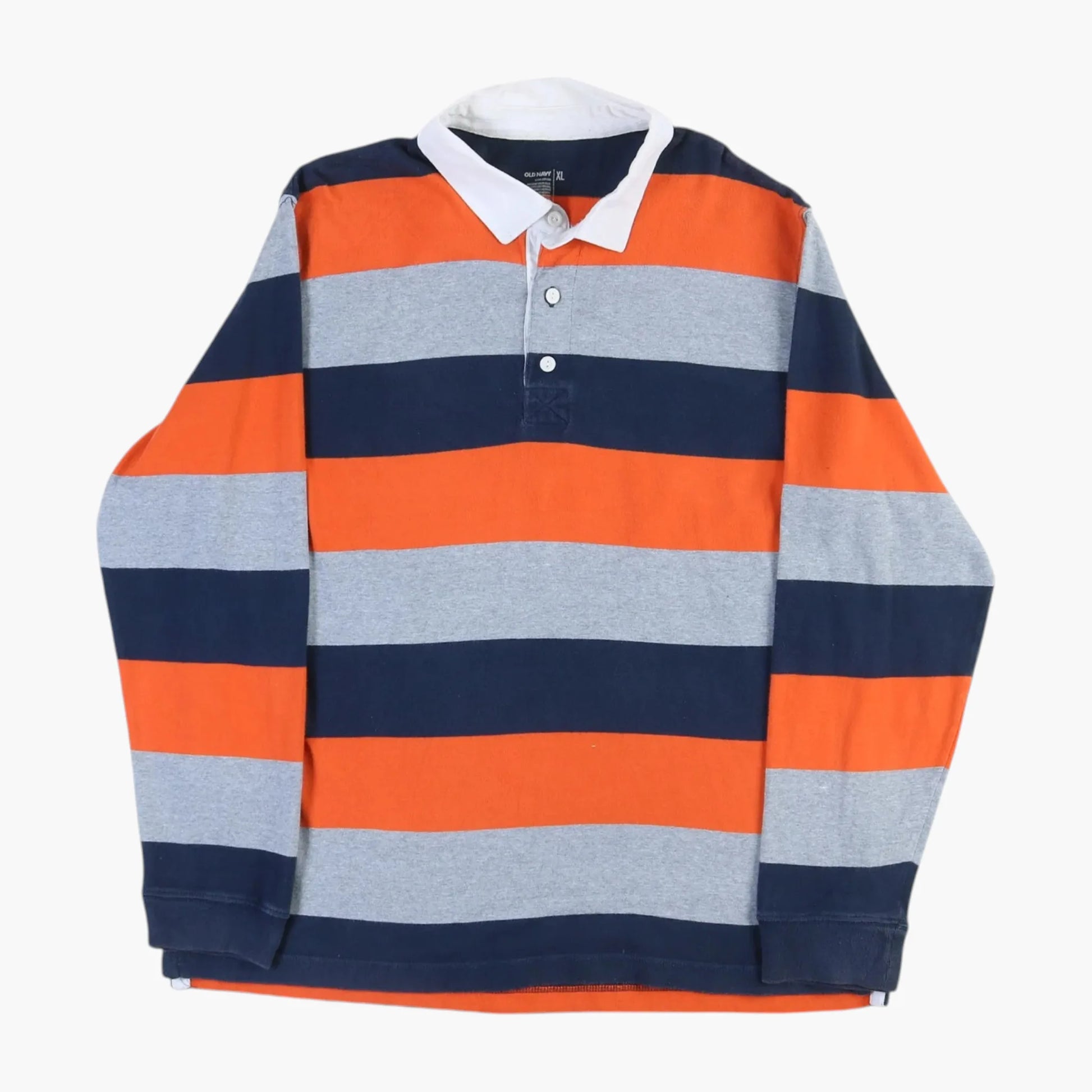 Old Navy Rugby Shirt - Orange Stripe