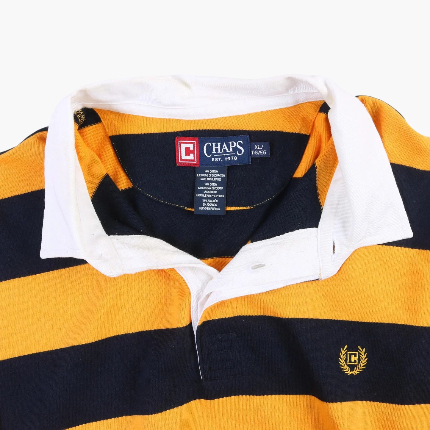Chaps Rugby Shirt - Yellow Stripe