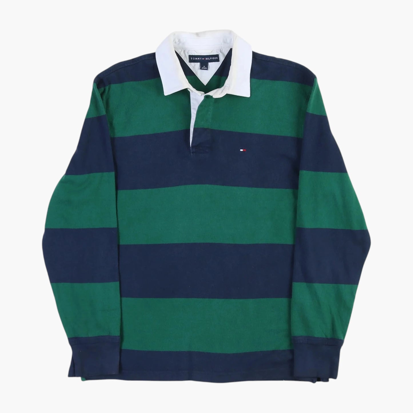 Tommy Hilfiger Rugby Shirt - Green Stripe