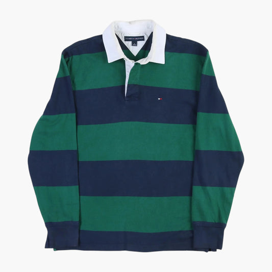 Tommy Hilfiger Rugby Shirt - Green Stripe