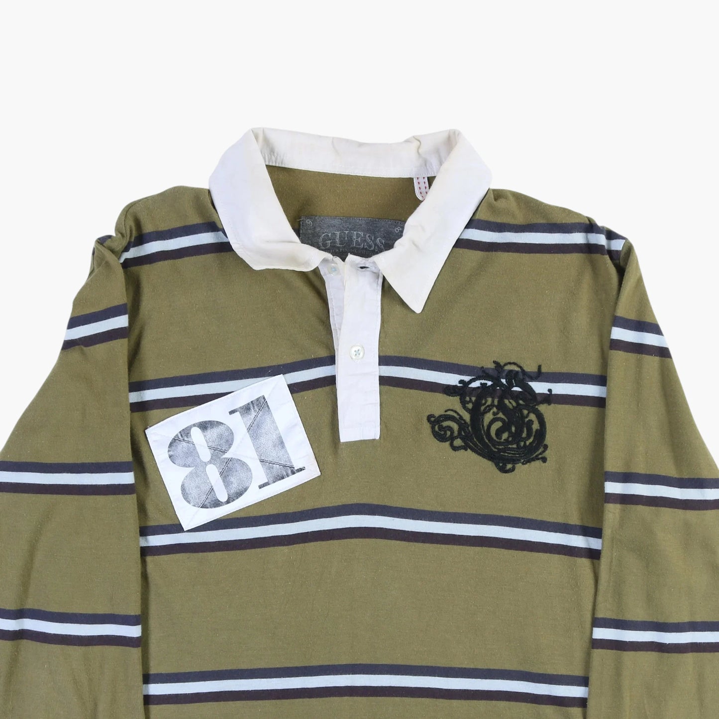 Guess Rugby Shirt - Green Stripe