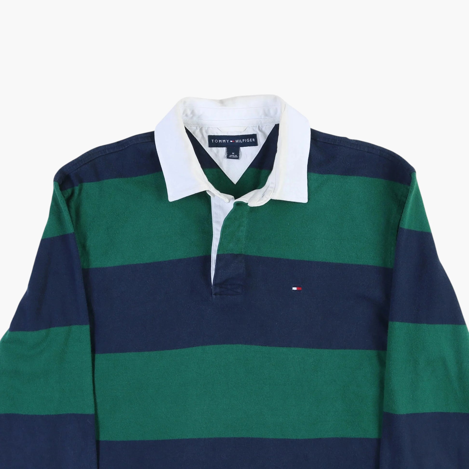 Tommy Hilfiger Rugby Shirt - Green Stripe