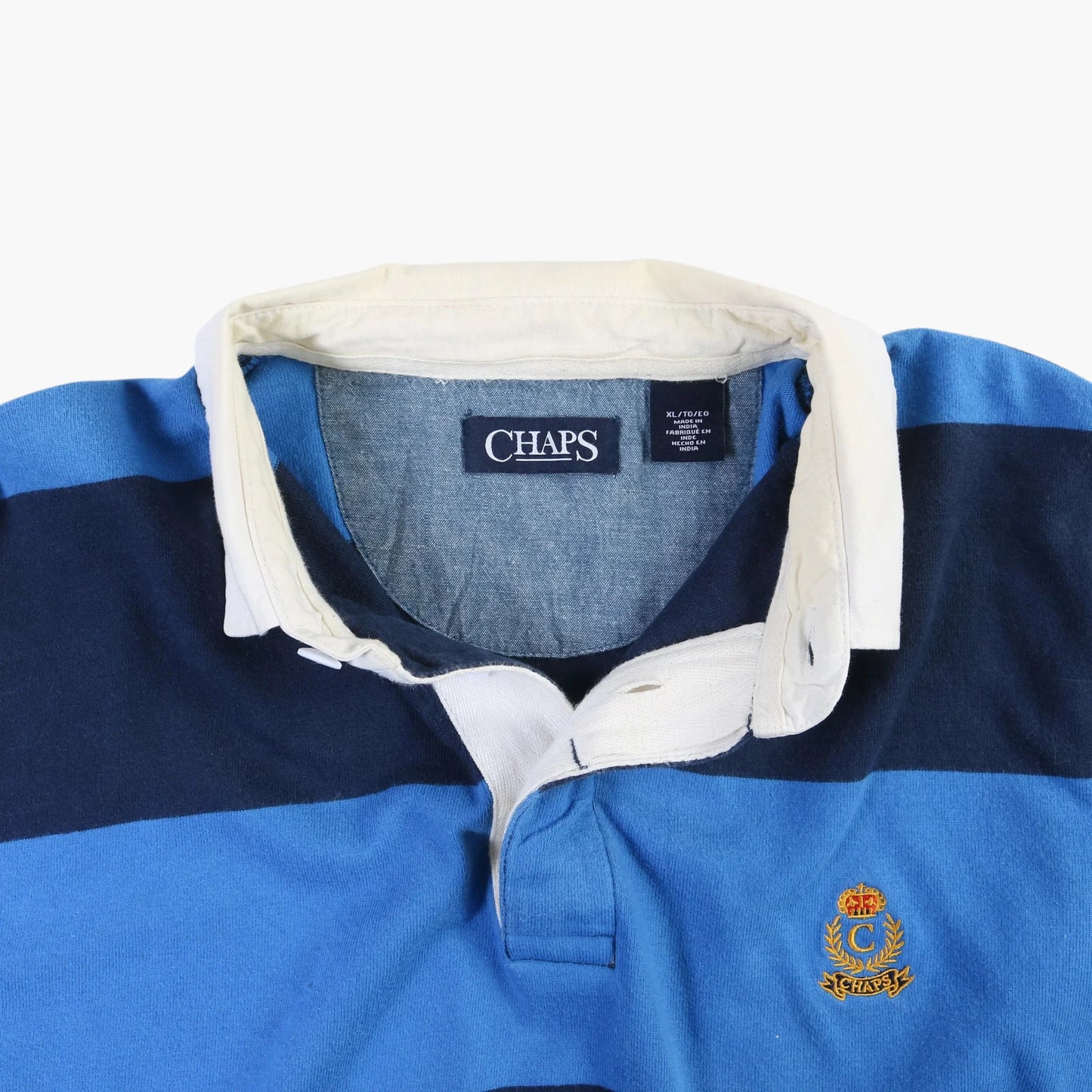 Chaps Rugby Shirt - Blue Stripe