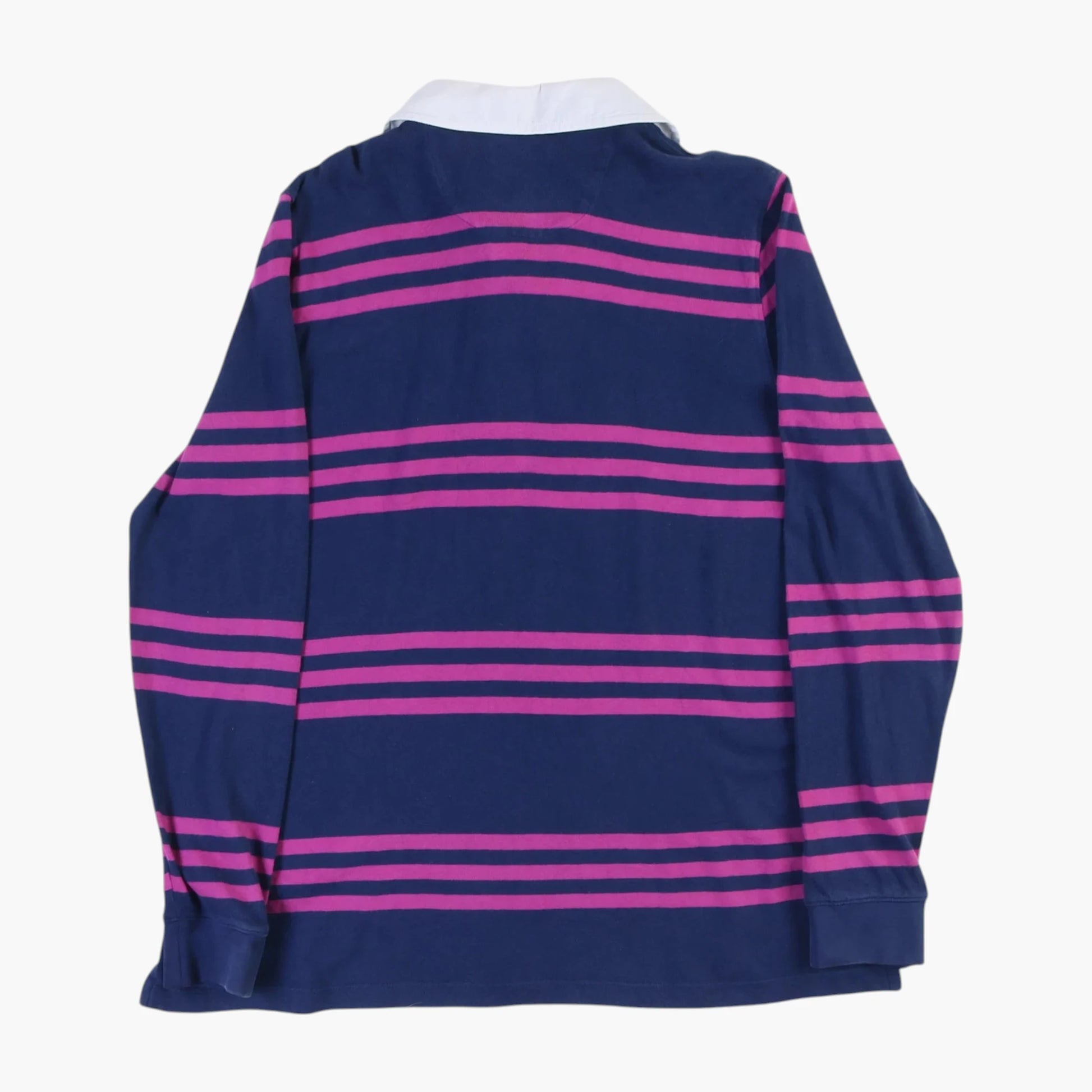 Lands' End Rugby Shirt - Pink Stripe