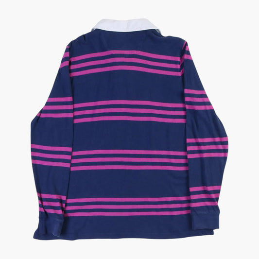 Lands' End Rugby Shirt - Pink Stripe
