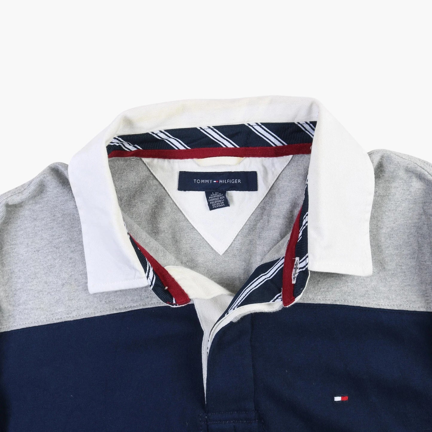 Tommy Hilfiger Rugby Shirt - Grey Stripe