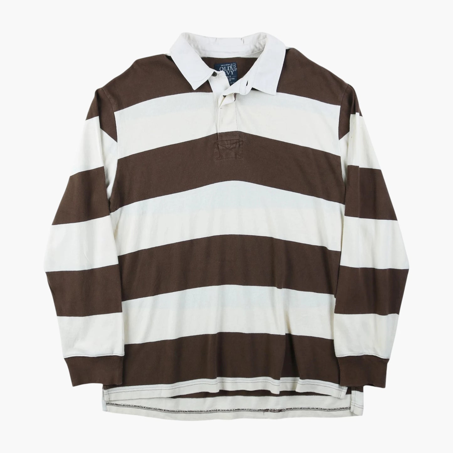 Old Navy Rugby Shirt - Brown Stripe