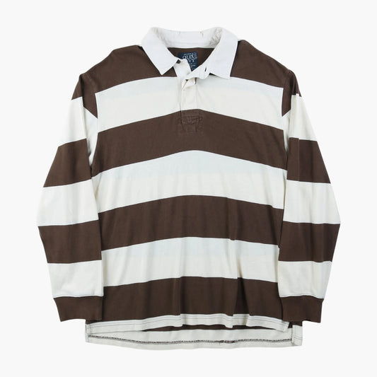 Old Navy Rugby Shirt - Brown Stripe