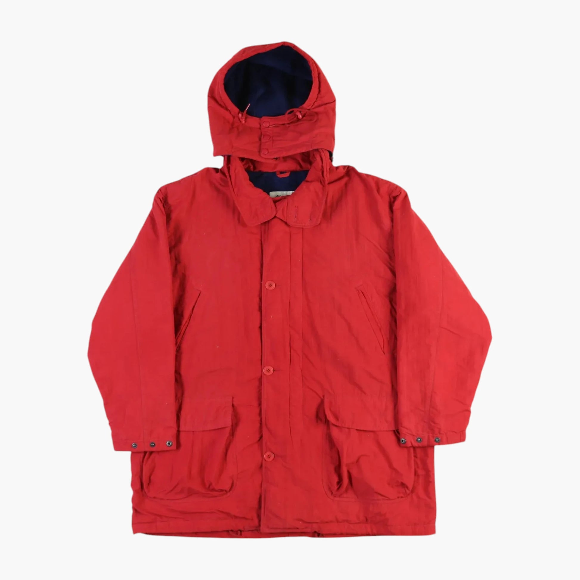 Hooded Parka Jacket - Red