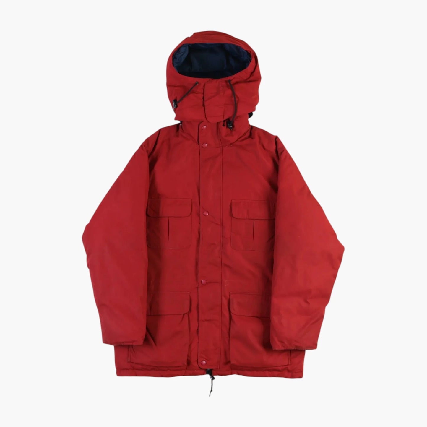 Hooded Parka Jacket - Maroon
