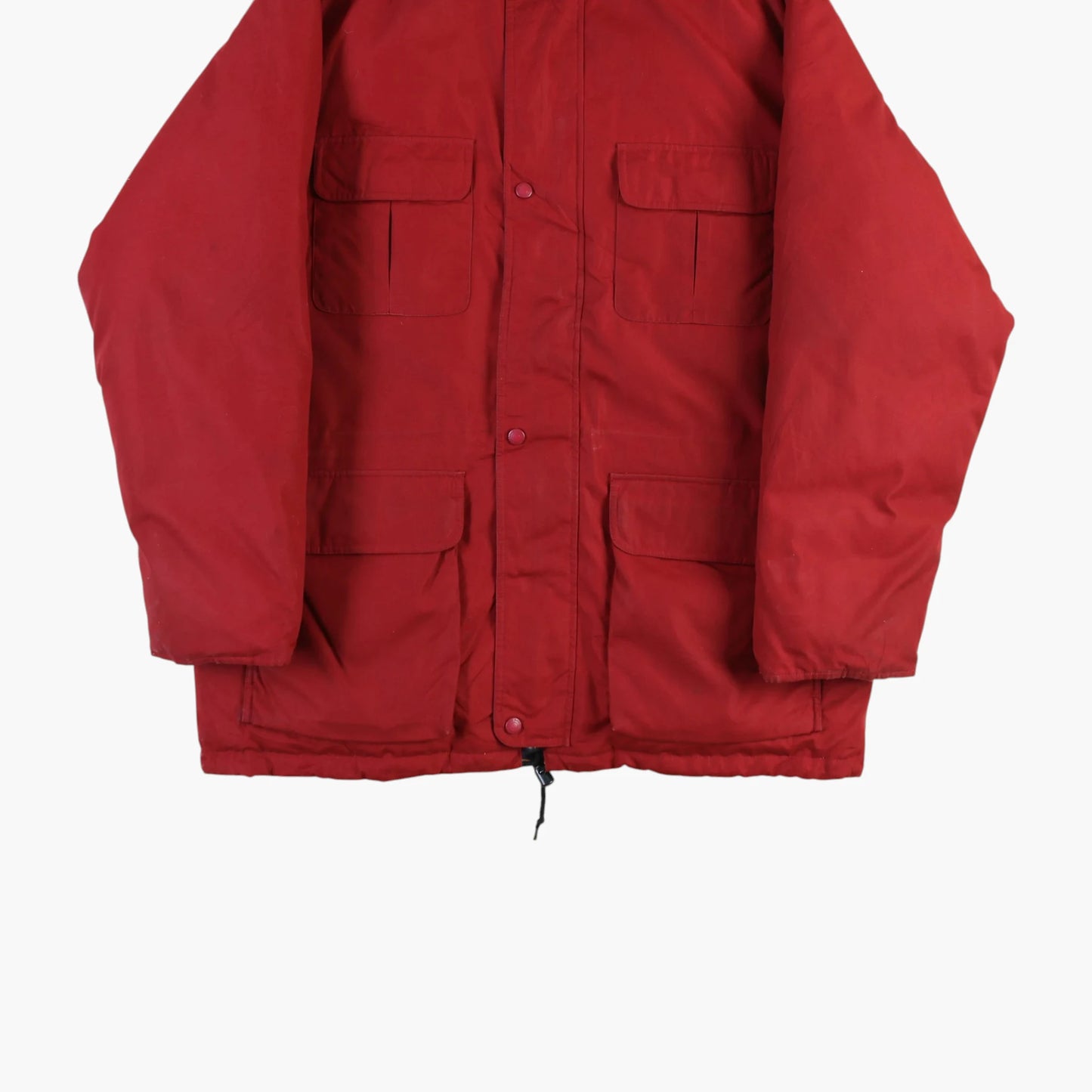 Hooded Parka Jacket - Maroon
