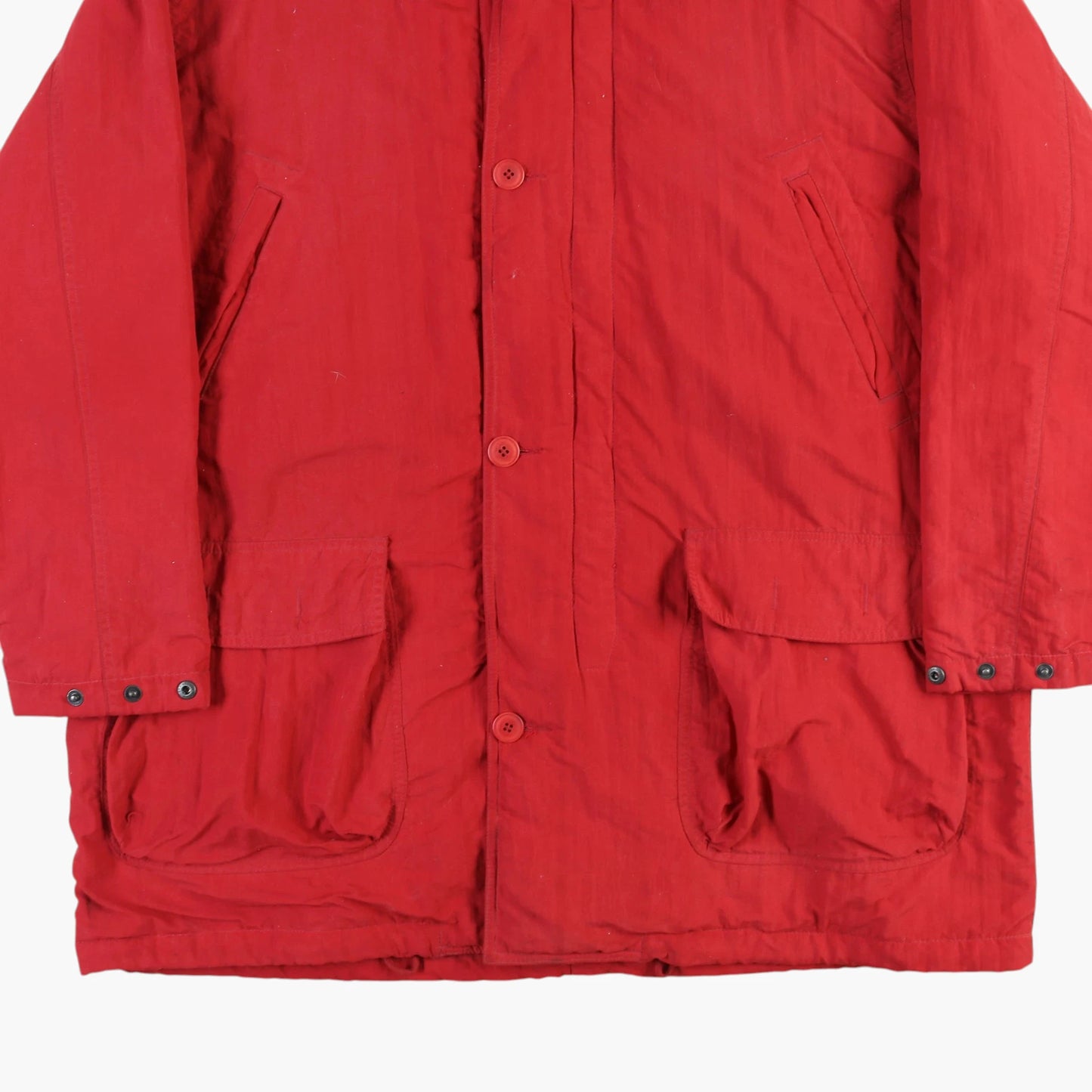 Hooded Parka Jacket - Red
