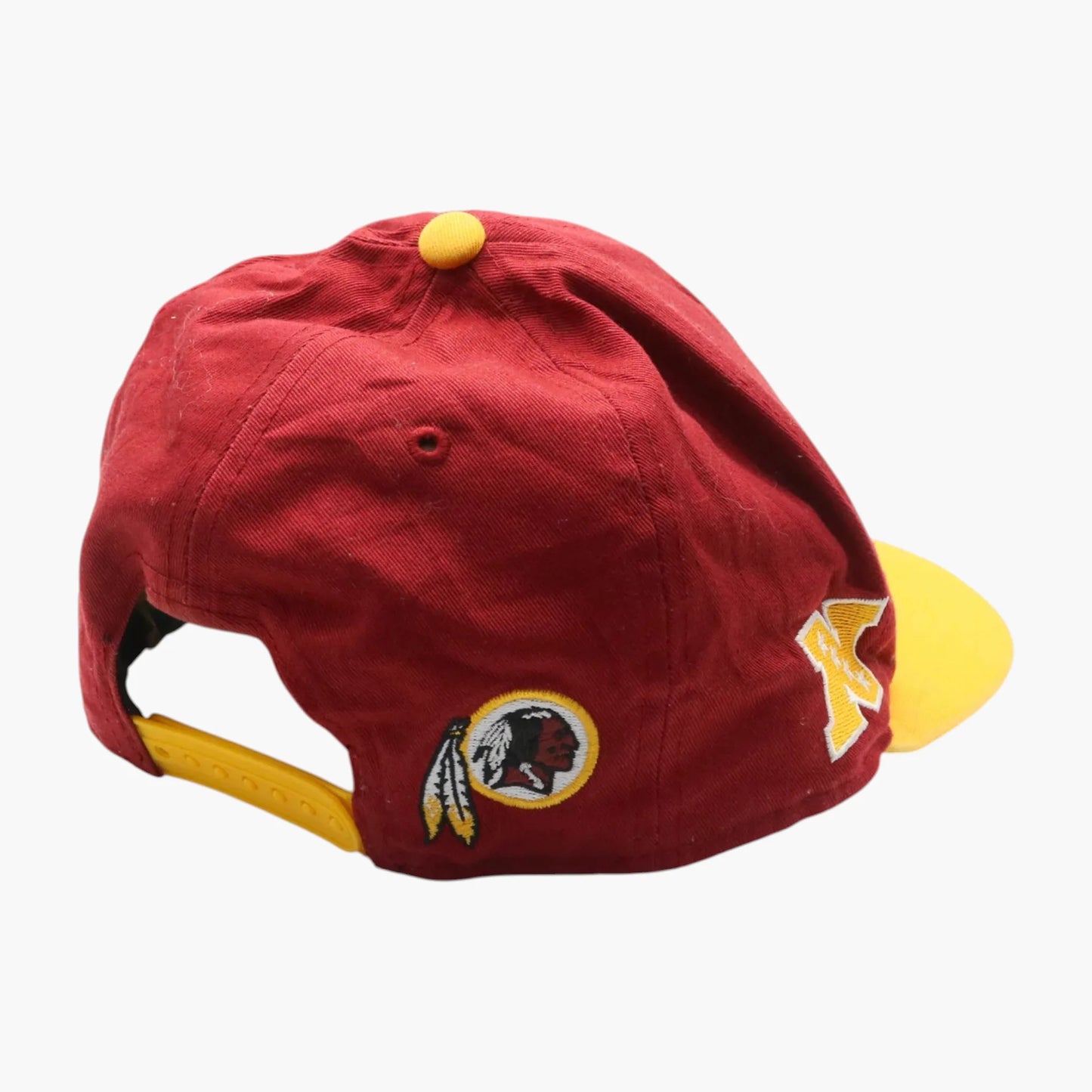 RETRO Throwback Washington Redskins Embroidered Logo Adjustable Cap – Maroon, NFL Football Hat (Men's)