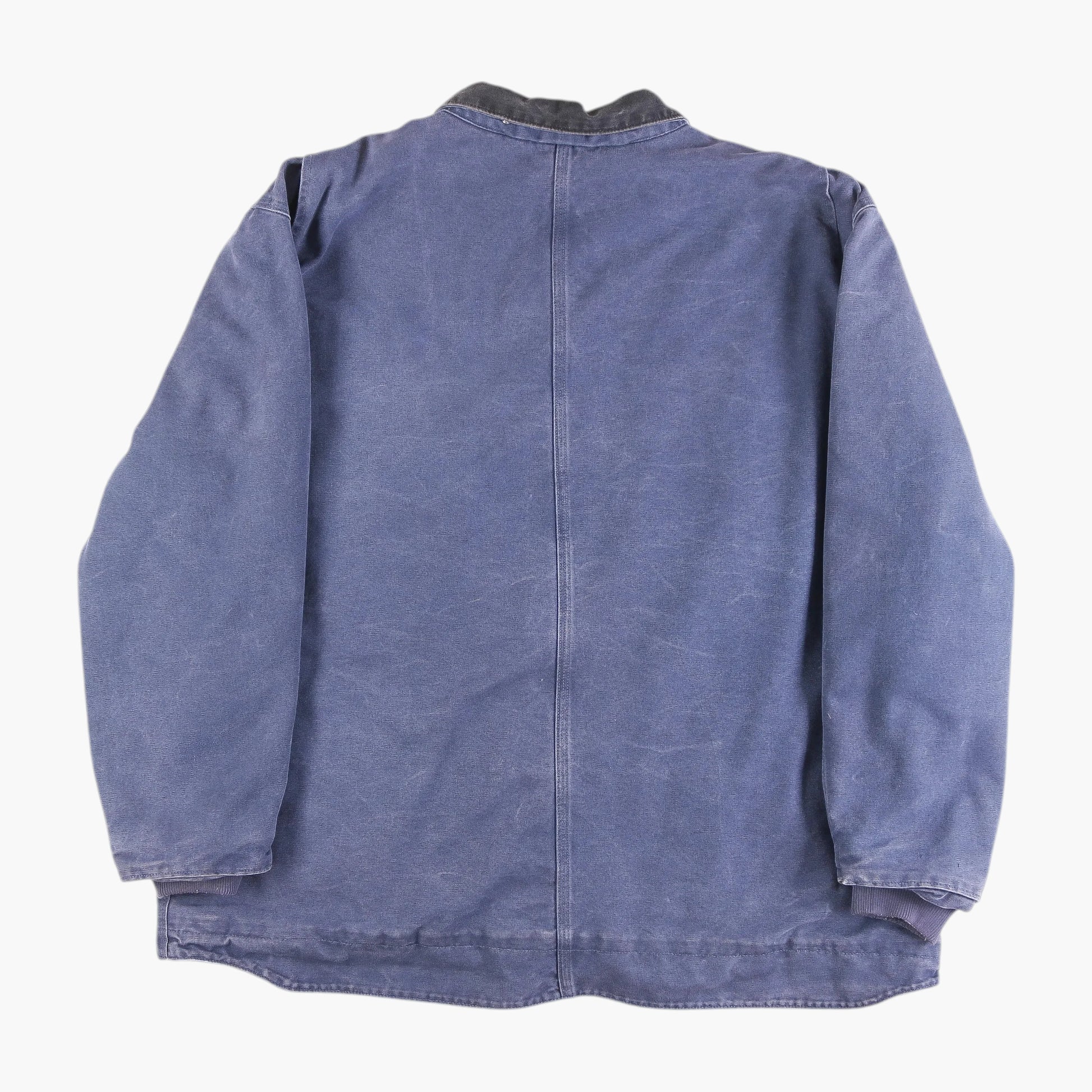 Sherpa-lined Canvas Work Jacket - Purple