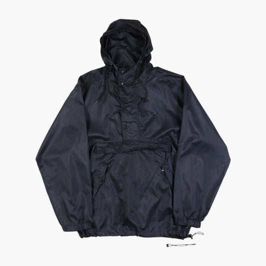 Anorak Hooded Windbreaker - Black