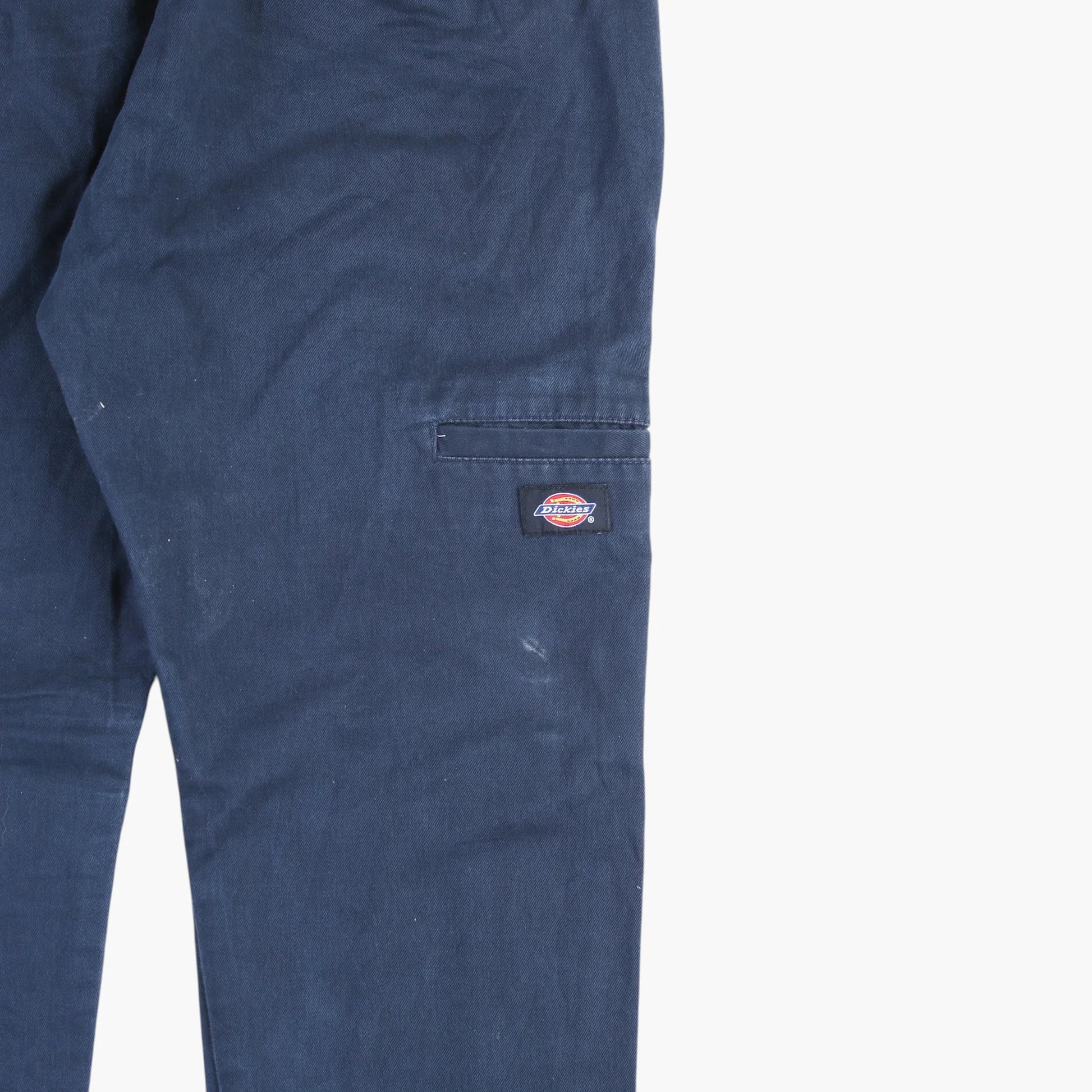 Skinny Straight Work Pants - Navy