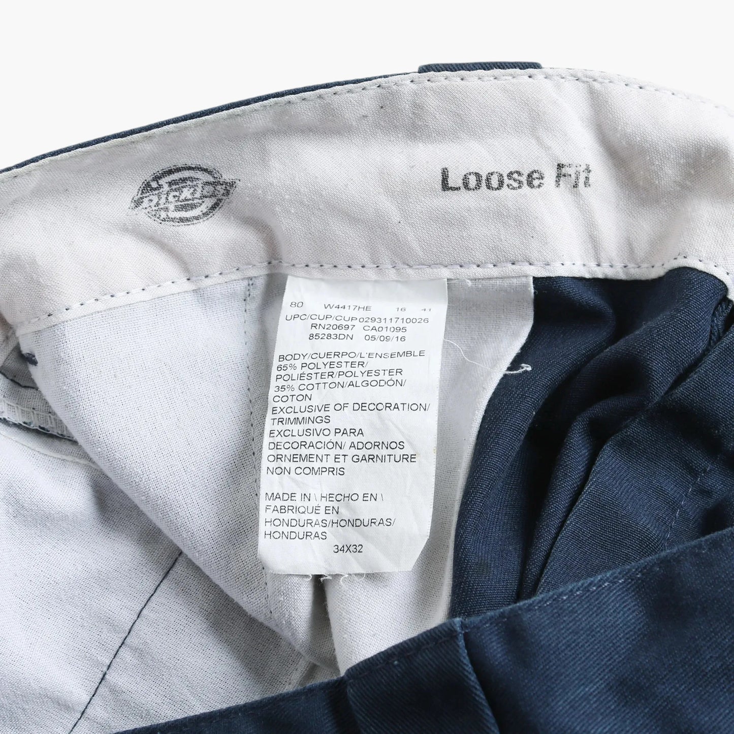 Loose Fit Work Pants - Navy