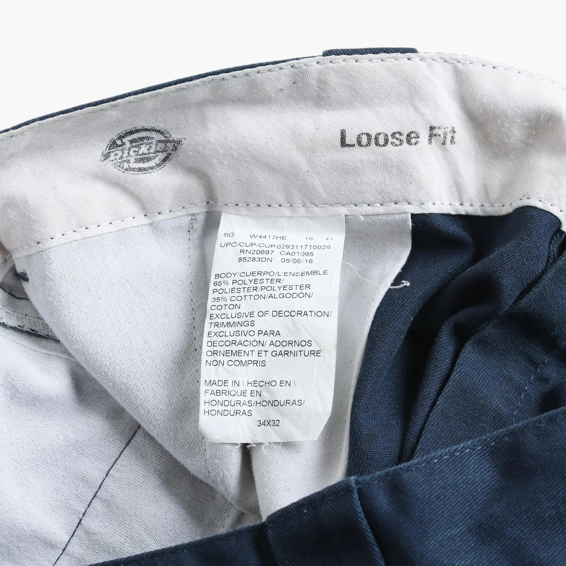 Loose Fit Work Pants - Navy