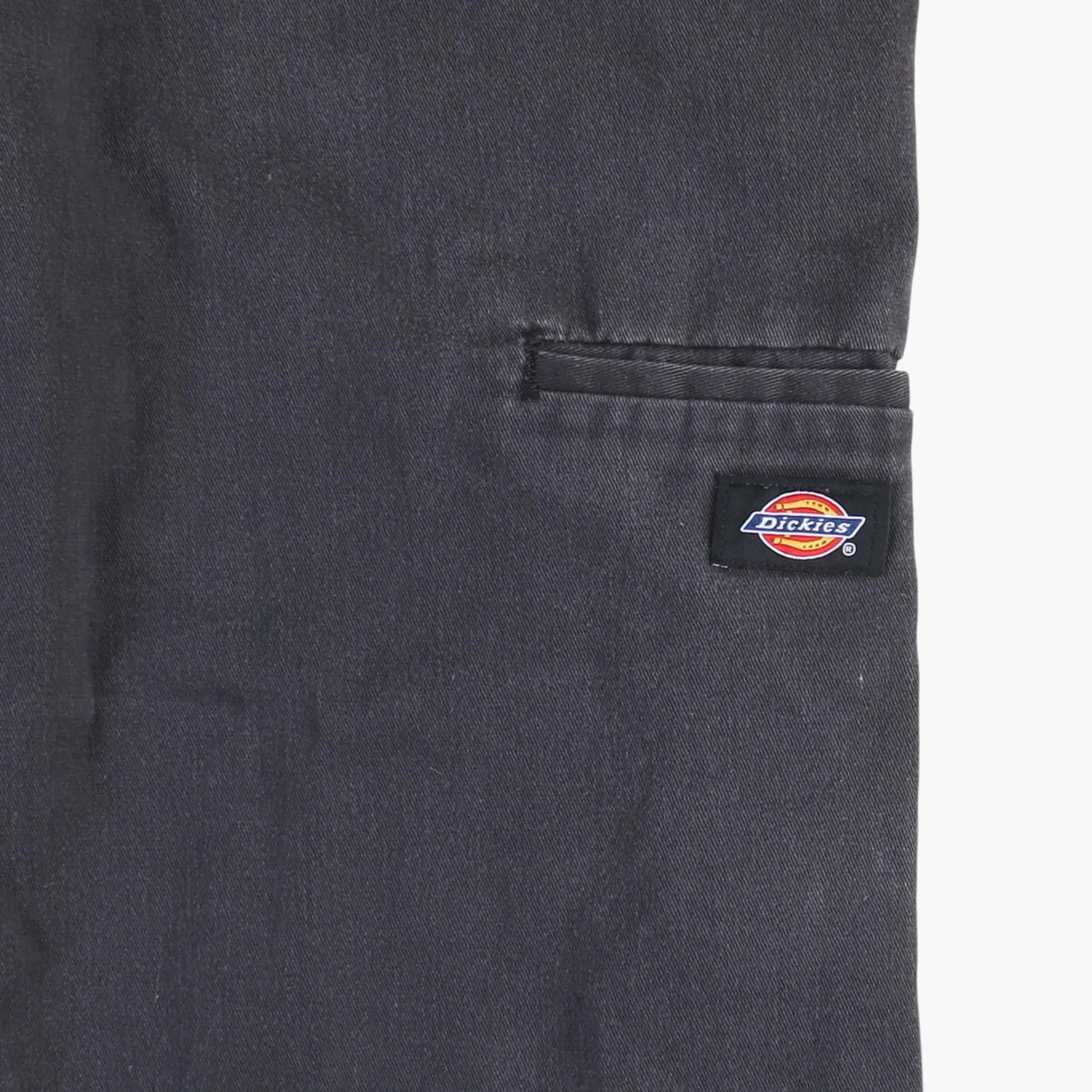 Skinny Straight Work Pants - Black