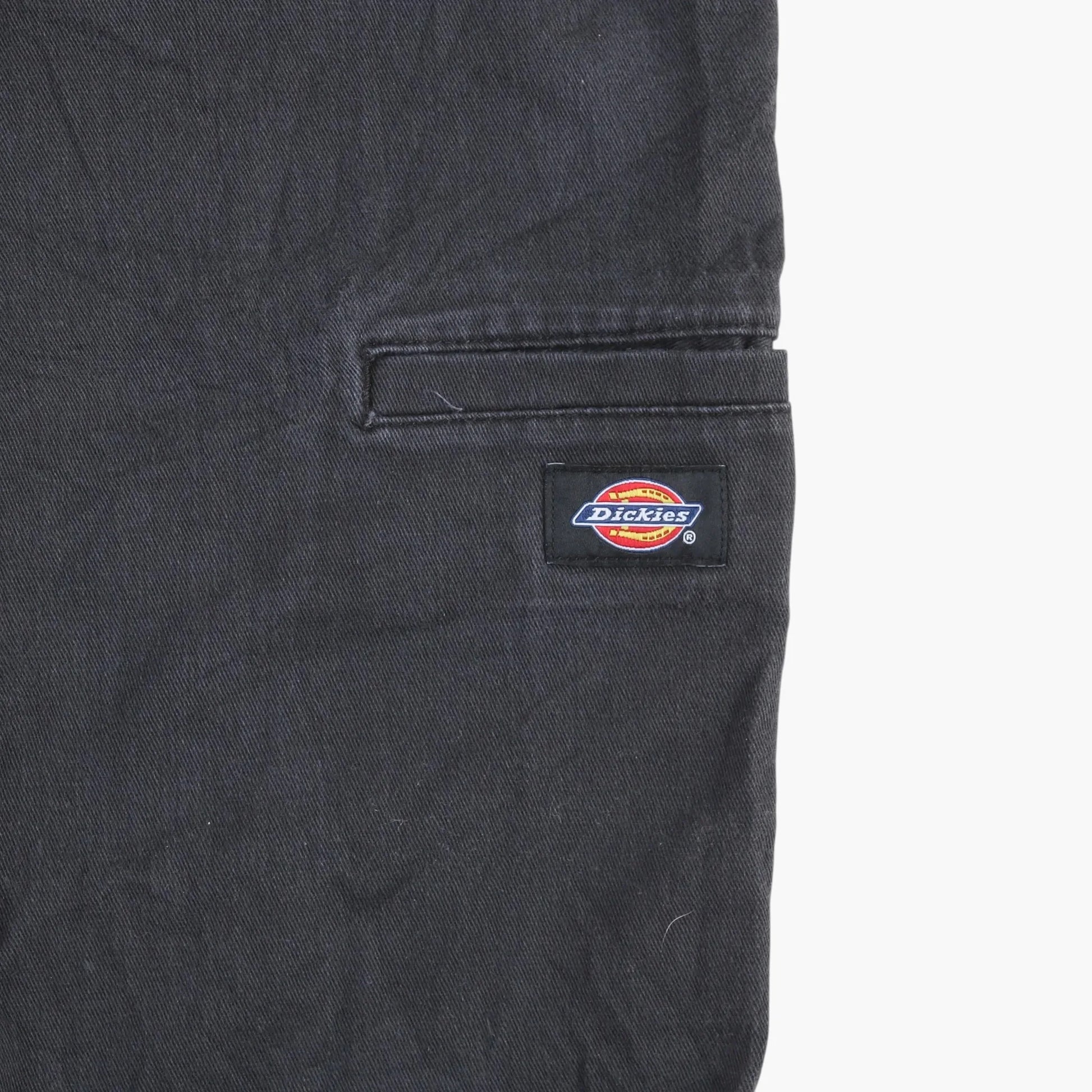 Skinny Straight Work Pants - Black