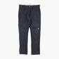 Skinny Straight Work Pants - Black