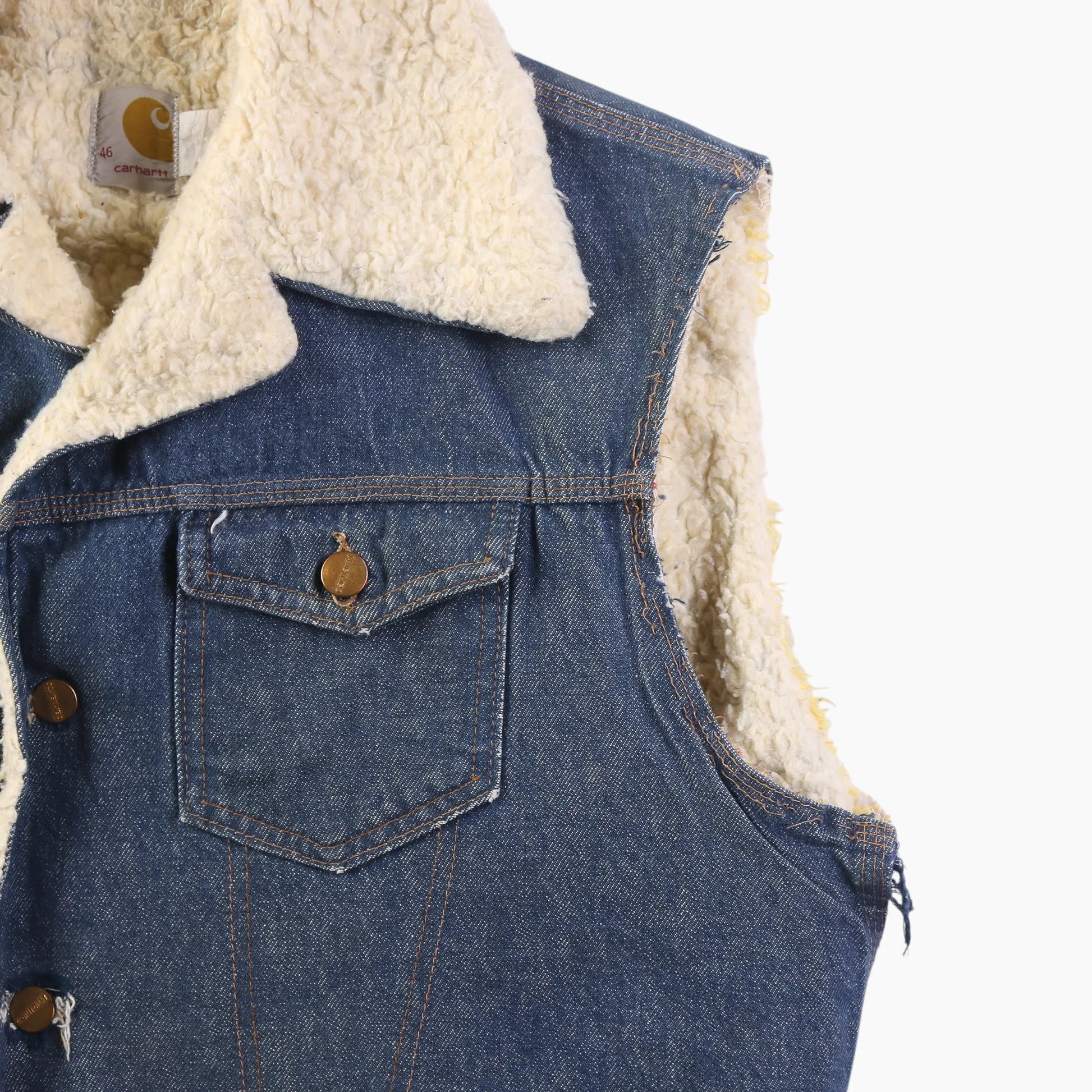 Lined Vest - Denim