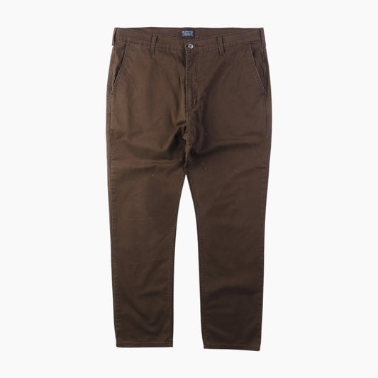 Vintage Straight Pants - Brown 38/30