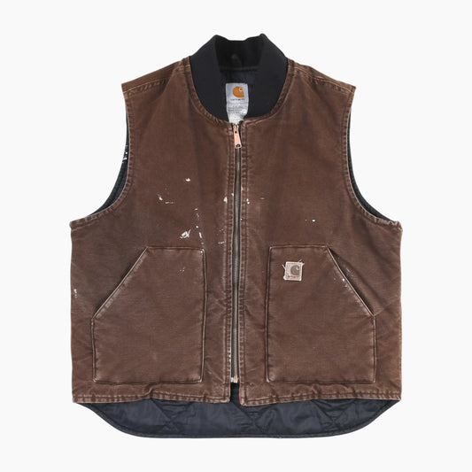Lined Vest - Brown
