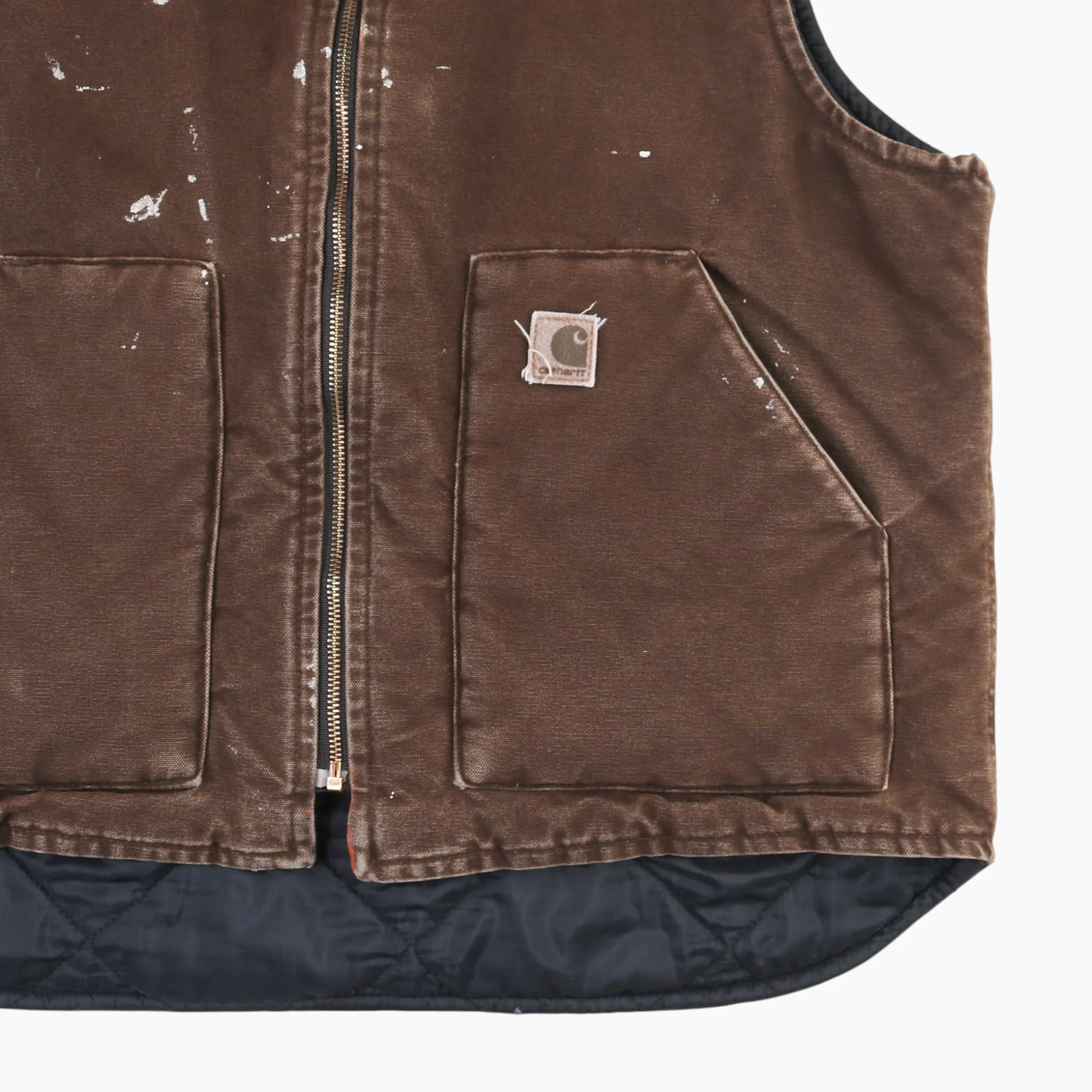 Lined Vest - Brown