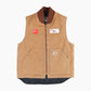 Lined Vest - Brown