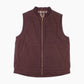 Lined Vest - Brown