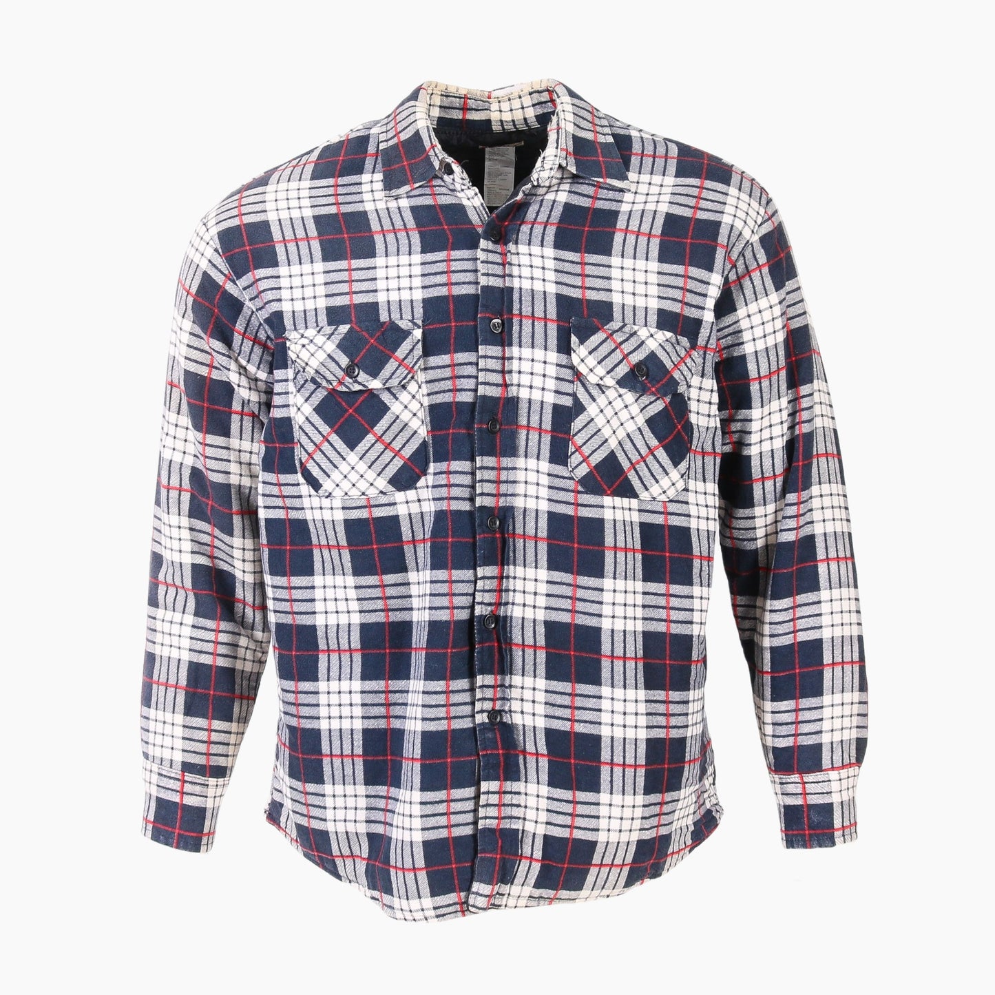 Vintage Flannel Overshirt - Navy Check