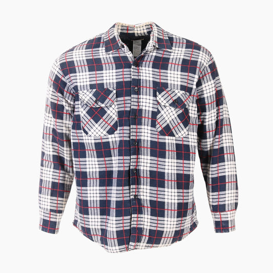 Vintage Flannel Overshirt - Navy Check