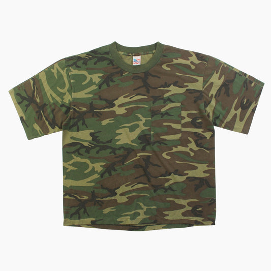 Vintage 'Woodland Camo' All Over Print T-Shirt